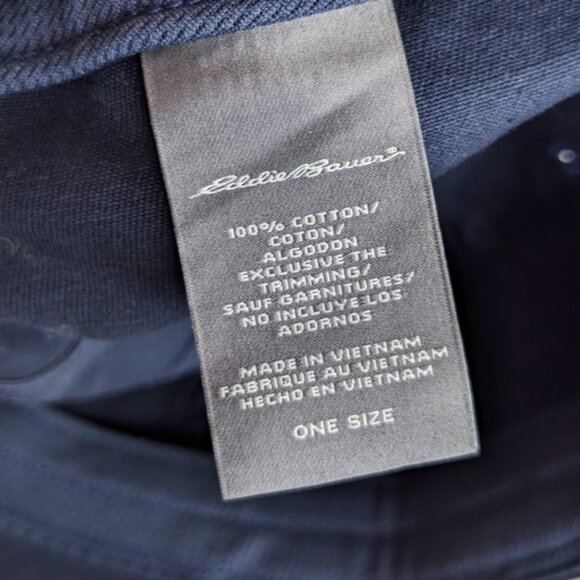 Eddie Bauer NWT Dad Hat One Size Blue Embroidered Bear Logo Baseball Cap - Picture 7 of 8